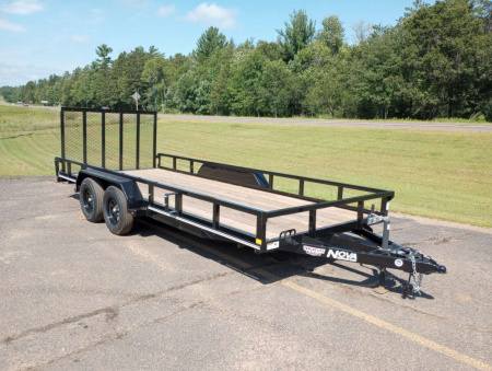 Used Midsota Nova Utility Trailer 82"x18' Tandem Axle