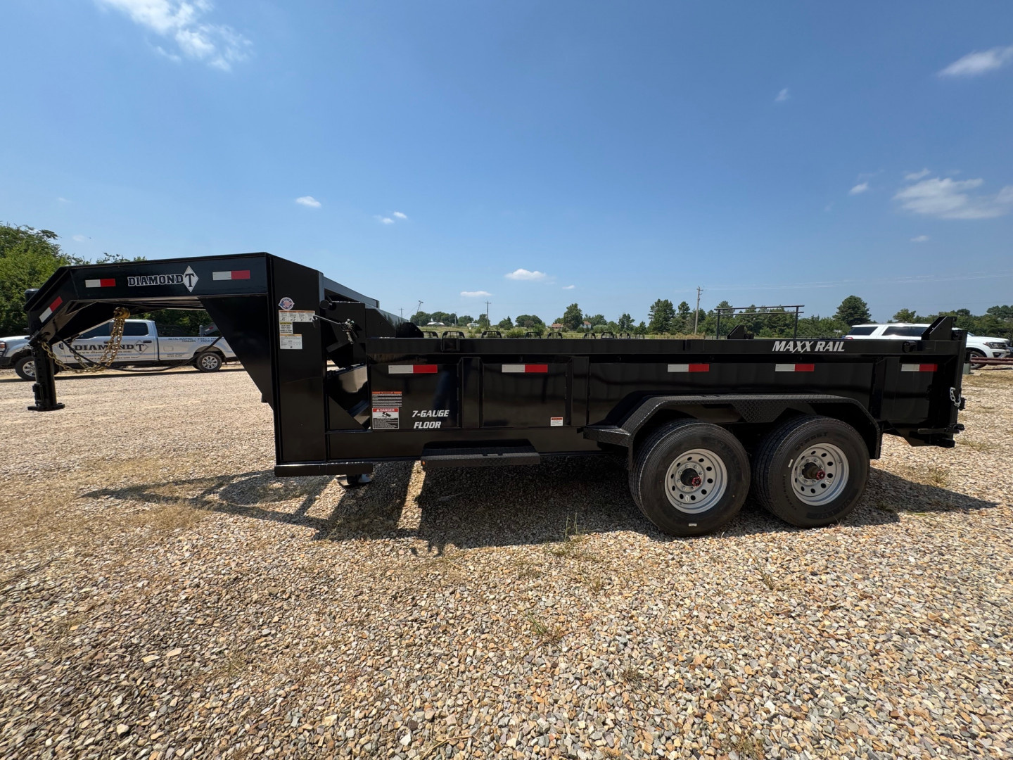 New 2026 Diamond T 83 in x 14 ft Lo-Pro Gooseneck 24 in Sides Dump Trailer, GVWR 14k Dump Trailer