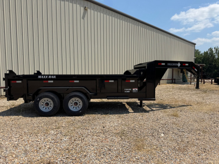 New 2026 Diamond T 83 in x 14 ft Lo-Pro Gooseneck 24 in Sides Dump Trailer, GVWR 14k Dump Trailer
