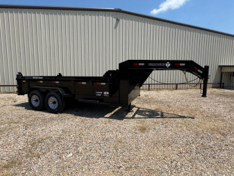 New 2026 Diamond T 83 in x 14 ft Lo-Pro Gooseneck 24 in Sides Dump Trailer