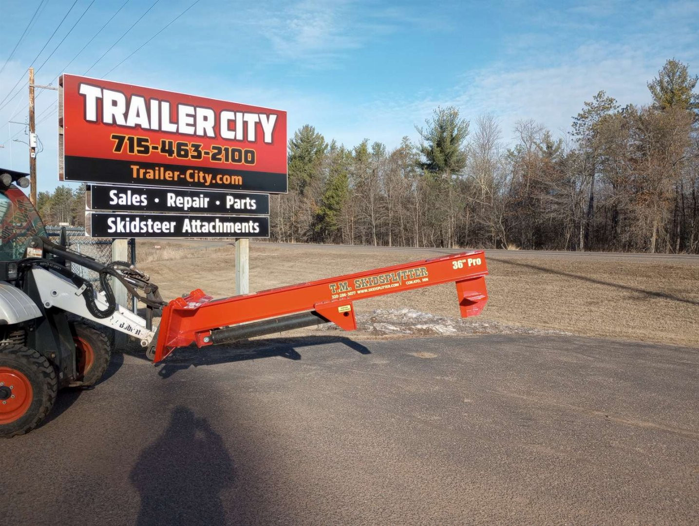 New 2024 TM Manufacturing 36" PRO Wood Splitter Attachment