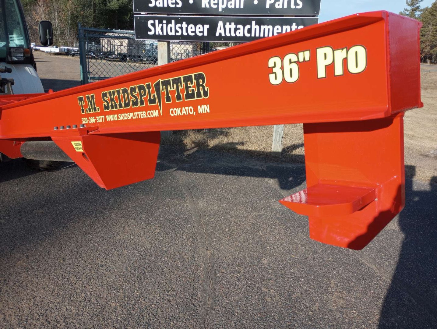 New 2024 TM Manufacturing 36" PRO Wood Splitter Attachment