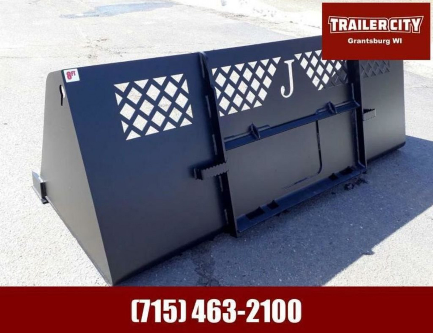 New 2024 Jenkins Iron and Steel 8' Snow Bucket