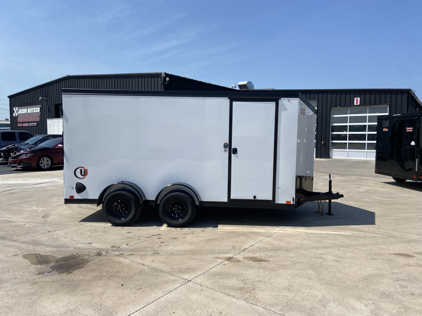 New United 14' UJ V-Nose Enclosed Cargo Trailer