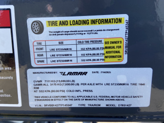 New Lamar 14' Dump Trailer