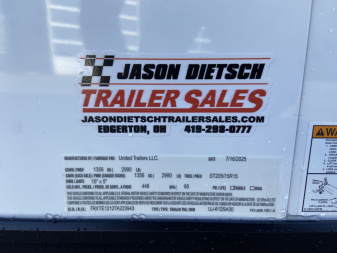 New United 12' UJ V-Nose Enclosed Cargo Trailer