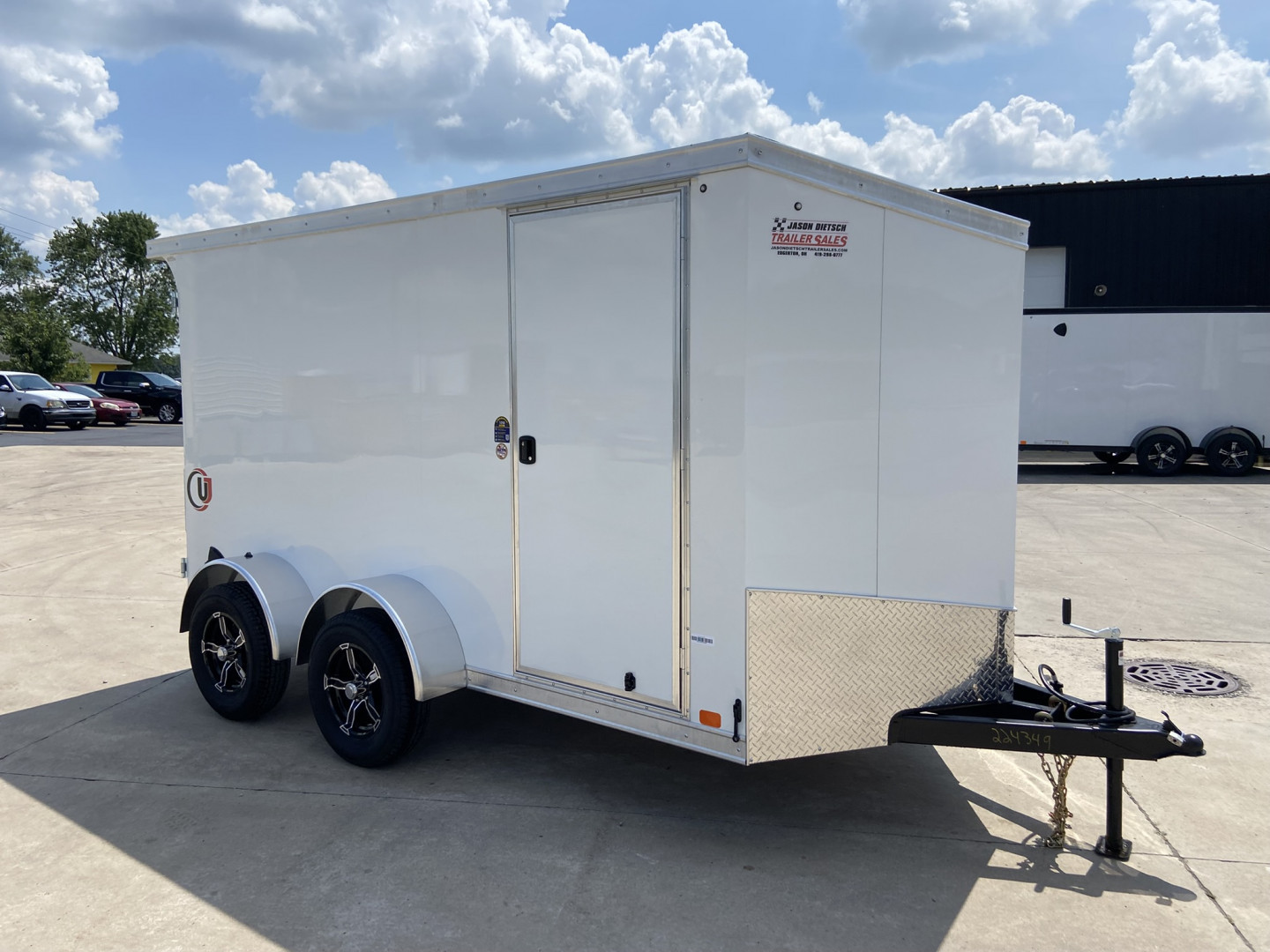 New United 12' UJ V-Nose Enclosed Cargo Trailer