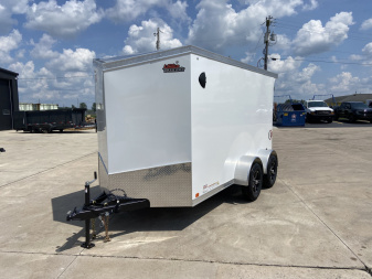 New United 12' UJ V-Nose Enclosed Cargo Trailer