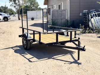 New 2026 KARA 5-8 Ramp Gate Utility W/ Folding Sides 3K GVWR