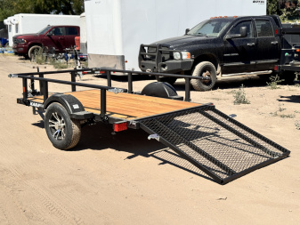 New 2026 KARA 5-8 Ramp Gate Utility W/ Folding Sides 3K GVWR