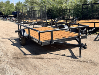 New 2026 KARA 6-12 Ramp Gate Utility W/ Folding Sides 3K GVWR