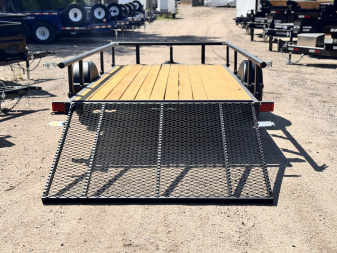 New 2026 KARA 6-12 Ramp Gate Utility W/ Folding Sides 3K GVWR
