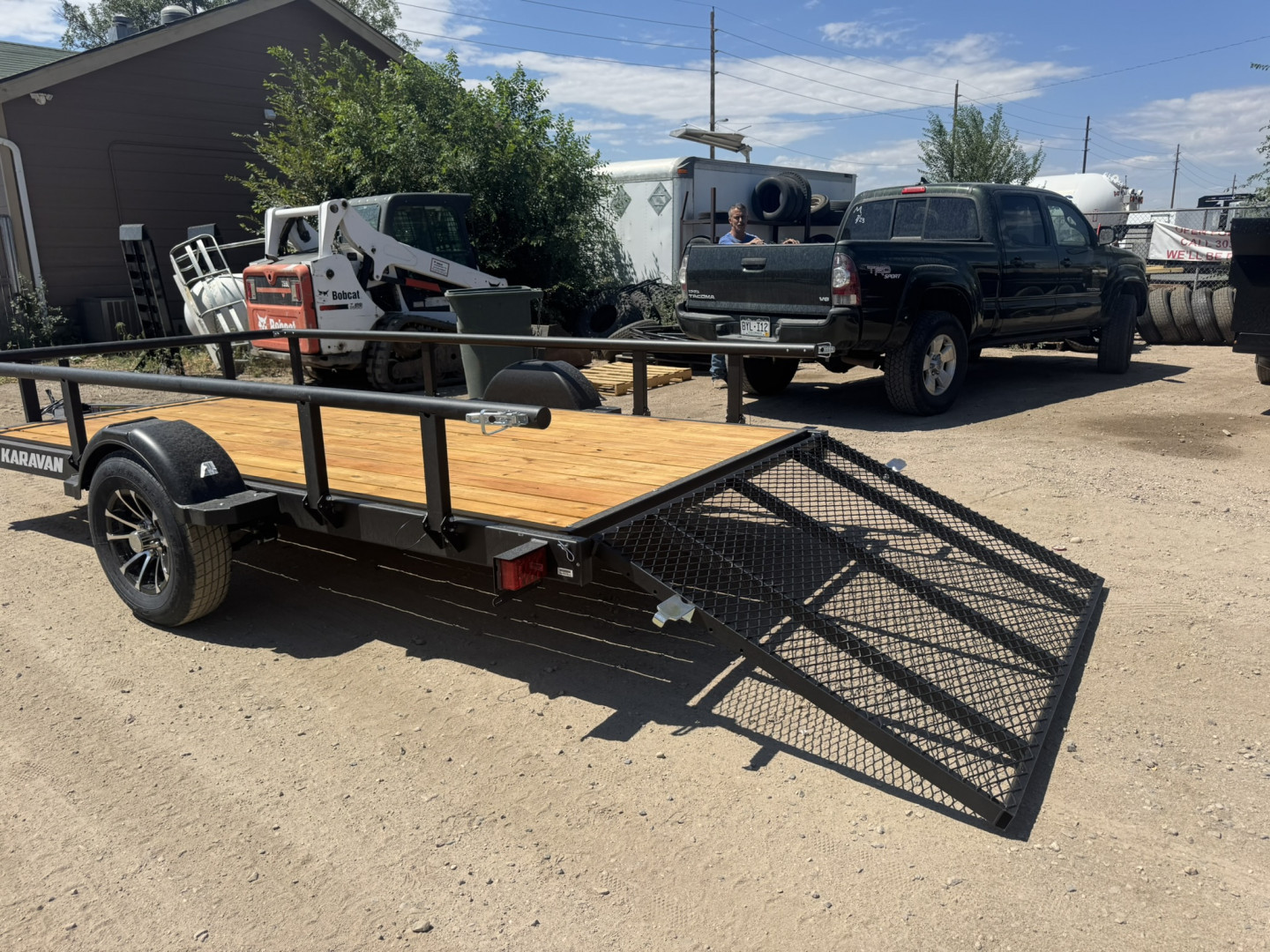 New 2026 KARA 6-12 Ramp Gate Utility W/ Folding Sides 3K GVWR