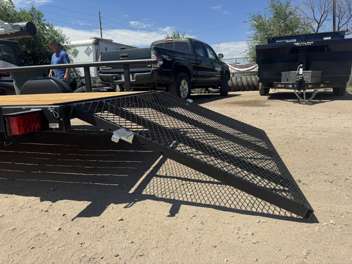 New 2026 KARA 6-12 Ramp Gate Utility W/ Folding Sides 3K GVWR