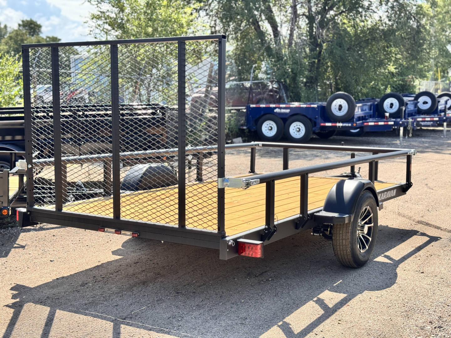 New 2026 KARA 6-12 Ramp Gate Utility W/ Folding Sides 3K GVWR