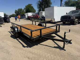 New 2026 KARA 6-12 Ramp Gate Utility W/ Folding Sides 3K GVWR