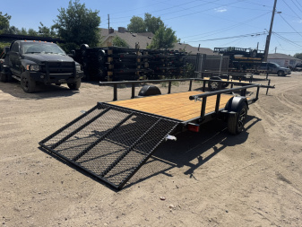 New 2026 KARA 6-12 Ramp Gate Utility W/ Folding Sides 3K GVWR