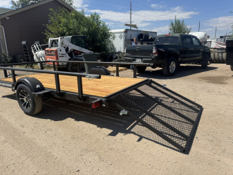 New 2026 KARA 6-12 Ramp Gate Utility W/ Folding Sides 3K GVWR