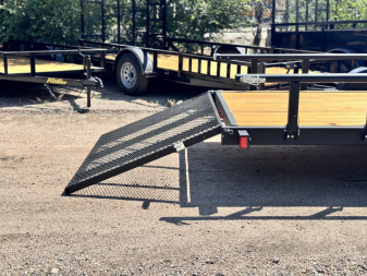 New 2026 KARA 6-12 Ramp Gate Utility W/ Folding Sides 3K GVWR