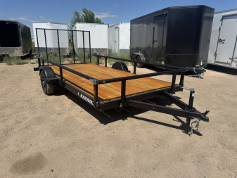 New 2026 KARA 7-14 Ramp Gate Utility W/ Folding Sides 3K GVWR