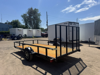 New 2026 KARA 7-14 Ramp Gate Utility W/ Folding Sides 3K GVWR