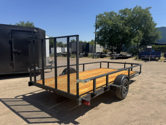 New 2026 KARA 7-14 Ramp Gate Utility W/ Folding Sides 3K GVWR