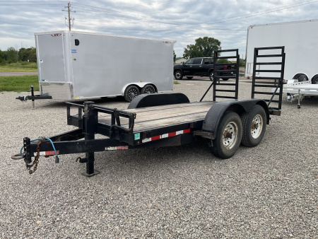 Used 2018 H&H Trailers H6612HDFUEL-140 Equipment Trailer
