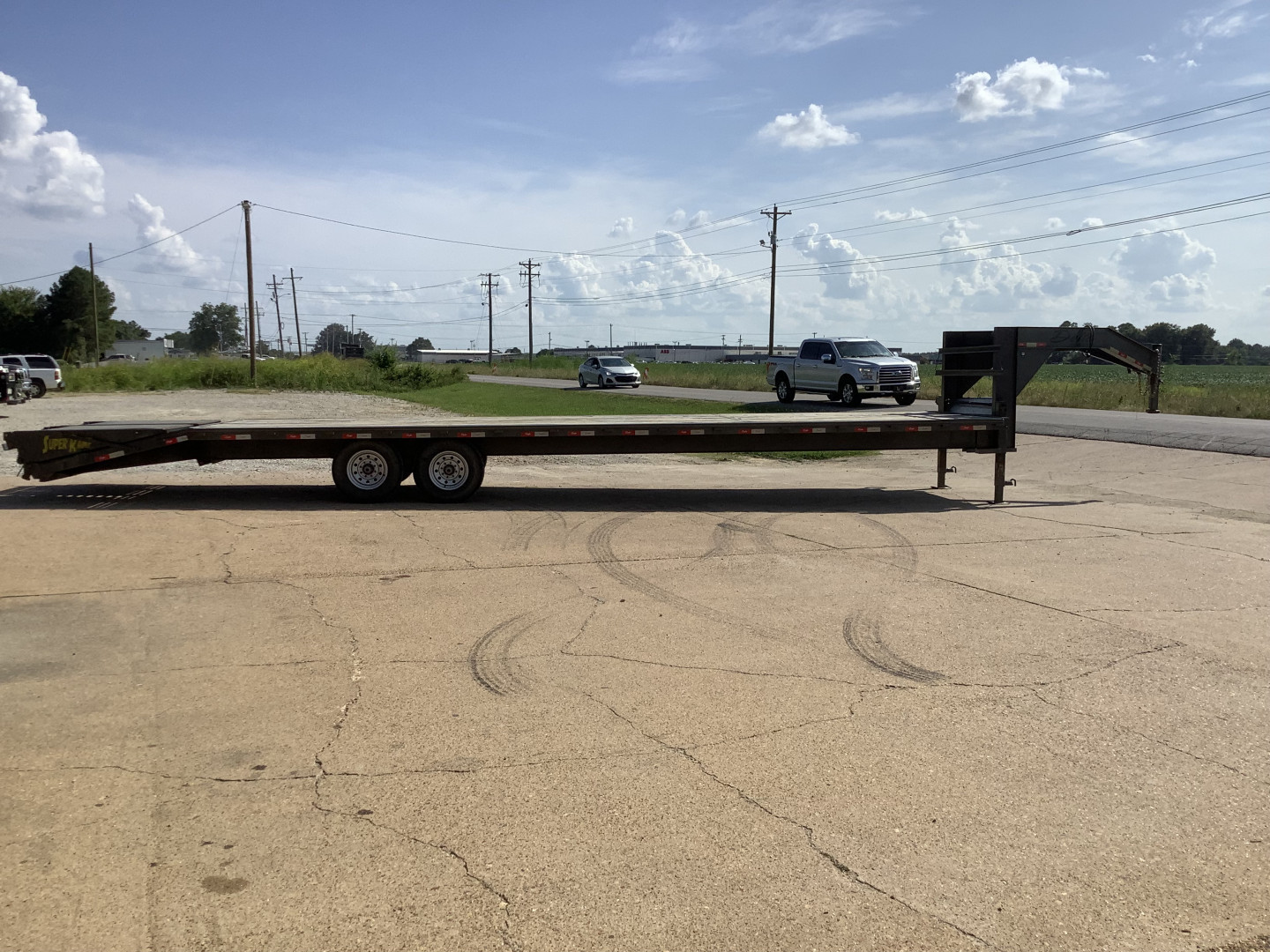 Used 2020 Delta Trailers 30+5 14K Gooseneck Flatbed