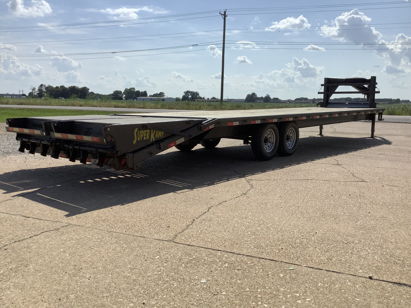 Used 2020 Delta Trailers 30+5 14K Gooseneck Flatbed