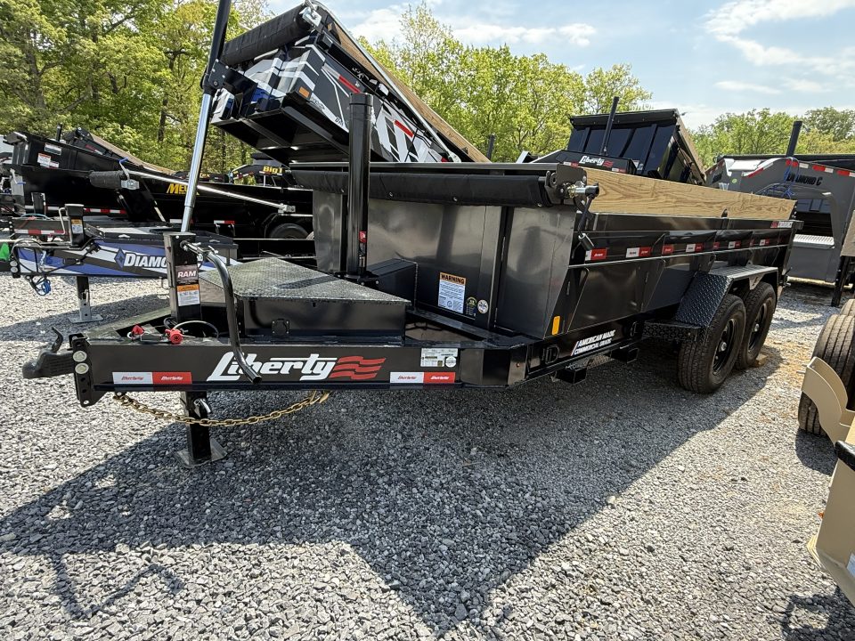 New 2026 Liberty LD14K83B8x14 Dump Trailer, 15.4K GVWR, 7 GA FLOOR, FOOR HOLDERS