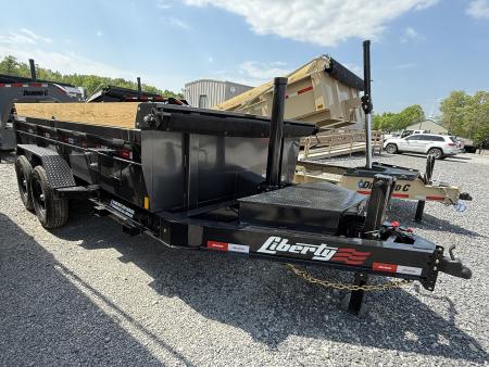 New 2026 Liberty LD14K83B8x14 Dump Trailer, 15.4K GVWR, 7 GA FLOOR, FOOR HOLDERS