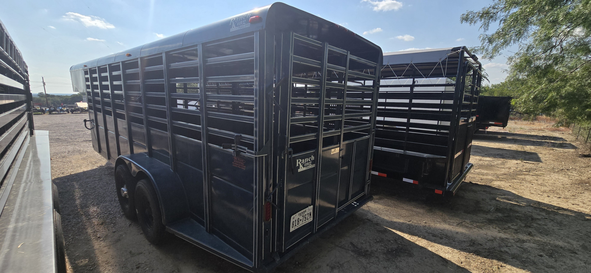 Used 2022 Calico Trailers Ranch King Stock / Stock Combo Trailer