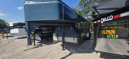 Used 2022 Calico Trailers Ranch King Stock / Stock Combo Trailer
