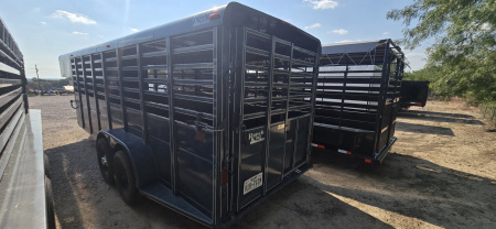 Used 2022 Calico Trailers Ranch King Stock / Stock Combo Trailer