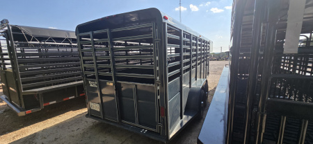 Used 2022 Calico Trailers Ranch King Stock / Stock Combo Trailer