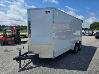 New 2025 7X16 10K QUALITY CARGO TANDEM AXLE ENCLOSED TRAILER WITH POLYCORE EXTERIOR