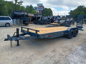 New 2026 GPS Trailers / EH Series / 82  Wide x 20' Long / 8 ton Capacity / 5' Ramps / PT Wood Floor / True 8 K Axles not Hybrid Axles / 215/75R17.5  Tire and Wheels / Toolbox
