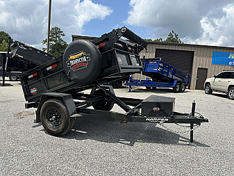 Used 2025 PROSPECTOR 5X8 6K SINGLE AXLE DUMP TRAILER WITH 2' WALLS AND SPARE TIRE ($367 DOWN ON RTO CONTRACT)