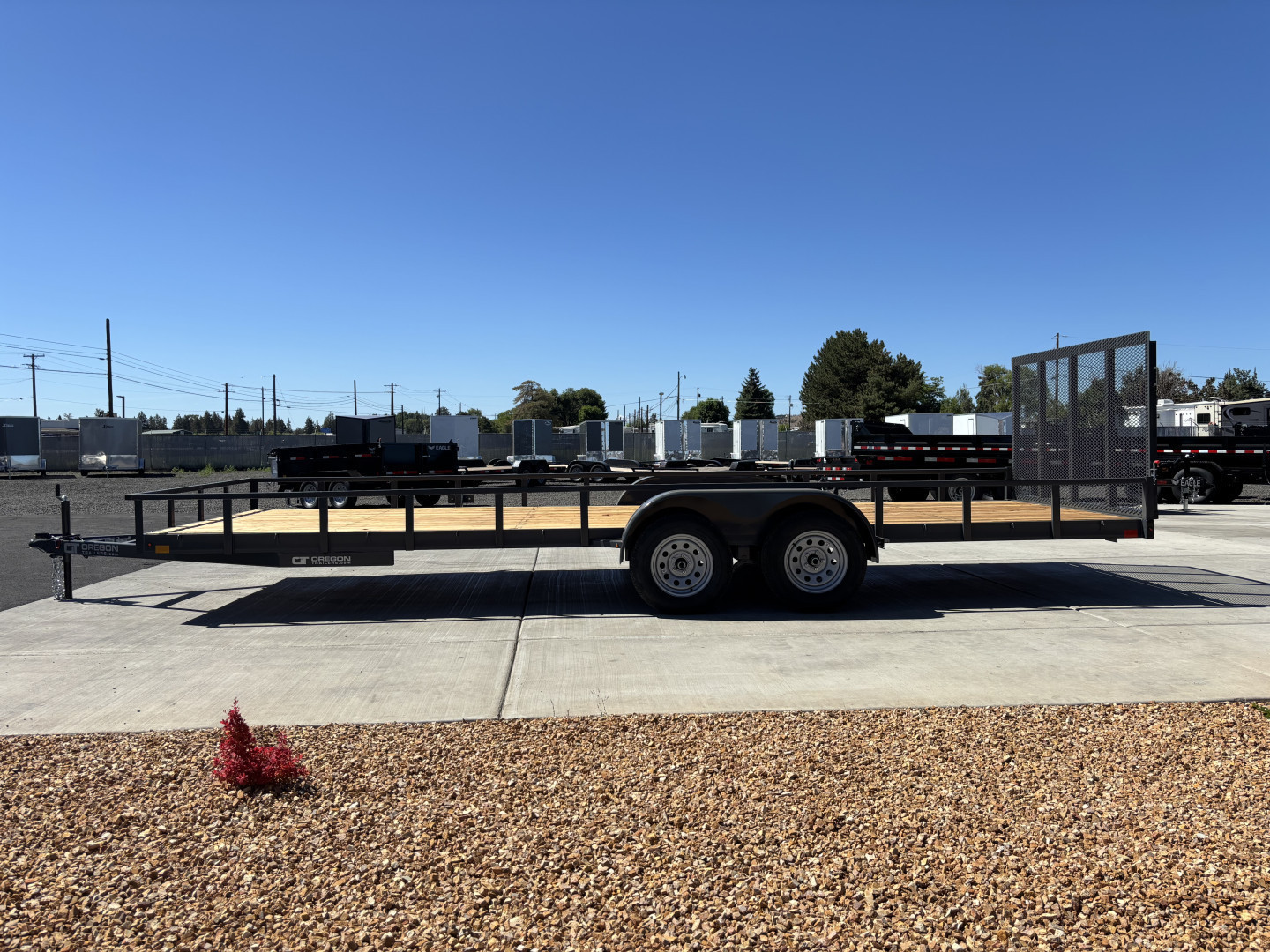 New 2025 Eagle Trailers 7X22 Equipment Flatbed 7K Tandem Axle