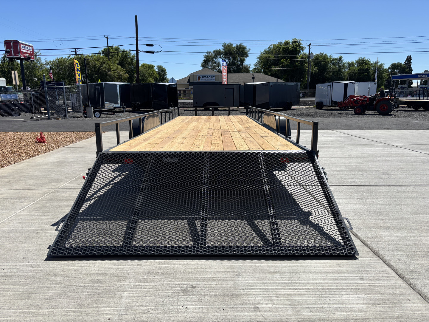 New 2025 Eagle Trailers 7X22 Equipment Flatbed 7K Tandem Axle