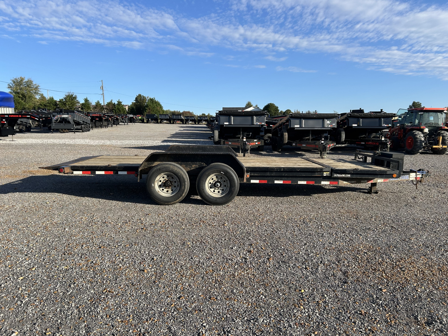 Used 2017 Load Trail 81.5"x20' 14k Tilt Deck Equipment Trailer