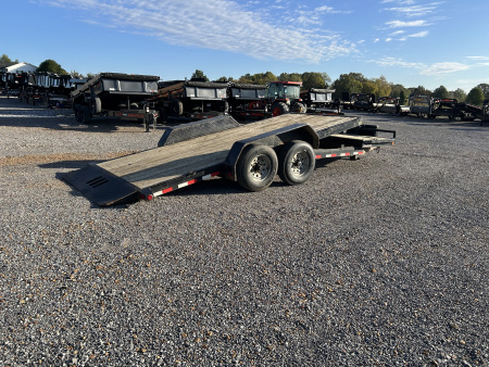 Used 2017 Load Trail 81.5"x20' 14k Tilt Deck Equipment Trailer
