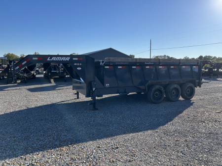 Used 2024 Lamar 83"x16' 21k Gooseneck Dump Trailer