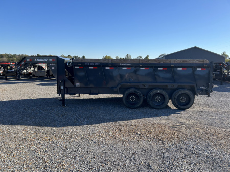 Used 2024 Lamar 83"x16' 21k Gooseneck Dump Trailer