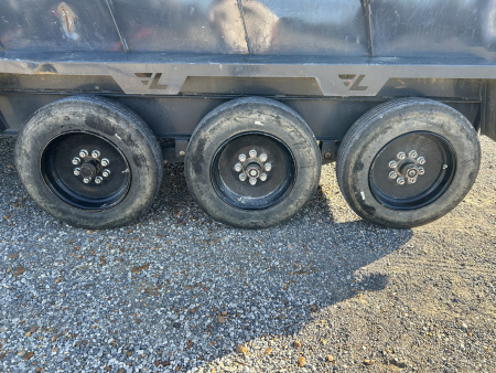 Used 2024 Lamar 83"x16' 21k Gooseneck Dump Trailer