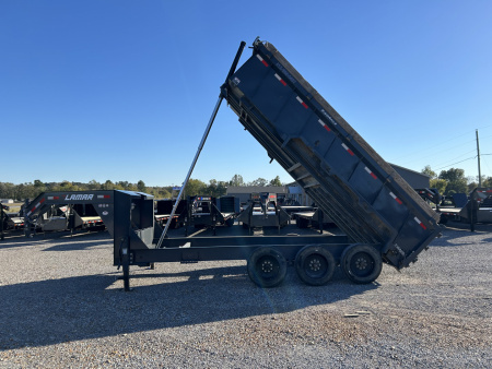 Used 2024 Lamar 83"x16' 21k Gooseneck Dump Trailer