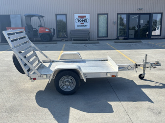 Used USED 2021 Aluma Trailers 486 Aluminum Utility Trailer w/ Ramp - 1200# GVWR
