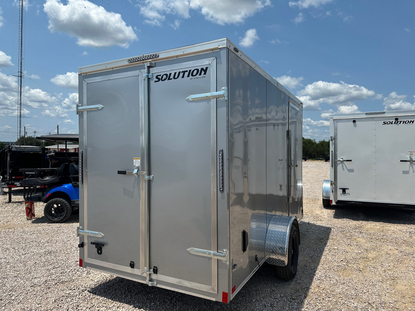 New 2025 Stallion 6'x12' Enclosed/Cargo Trailer - Barn Doors