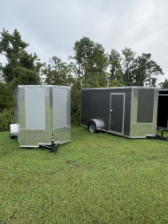 New 2026 J&C Trailers 6x12SA 6'6" .080 PolyCor Cargo / Enclosed Trailer