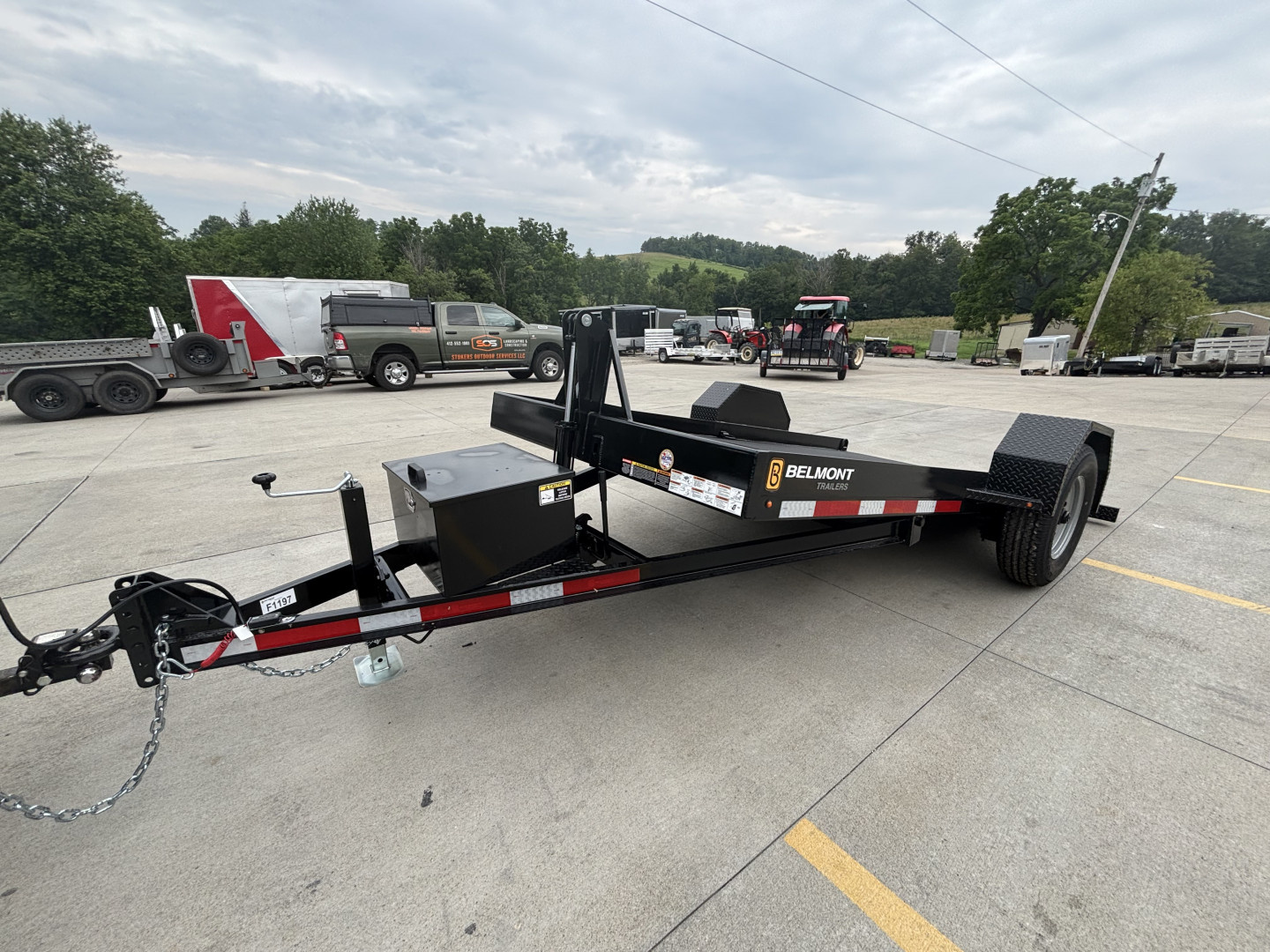 New 2025 Belmont Trailers 72"x12' (SLT7212-6K) Power Tilt Equipment Trailer w/ Options - 6000# GVWR